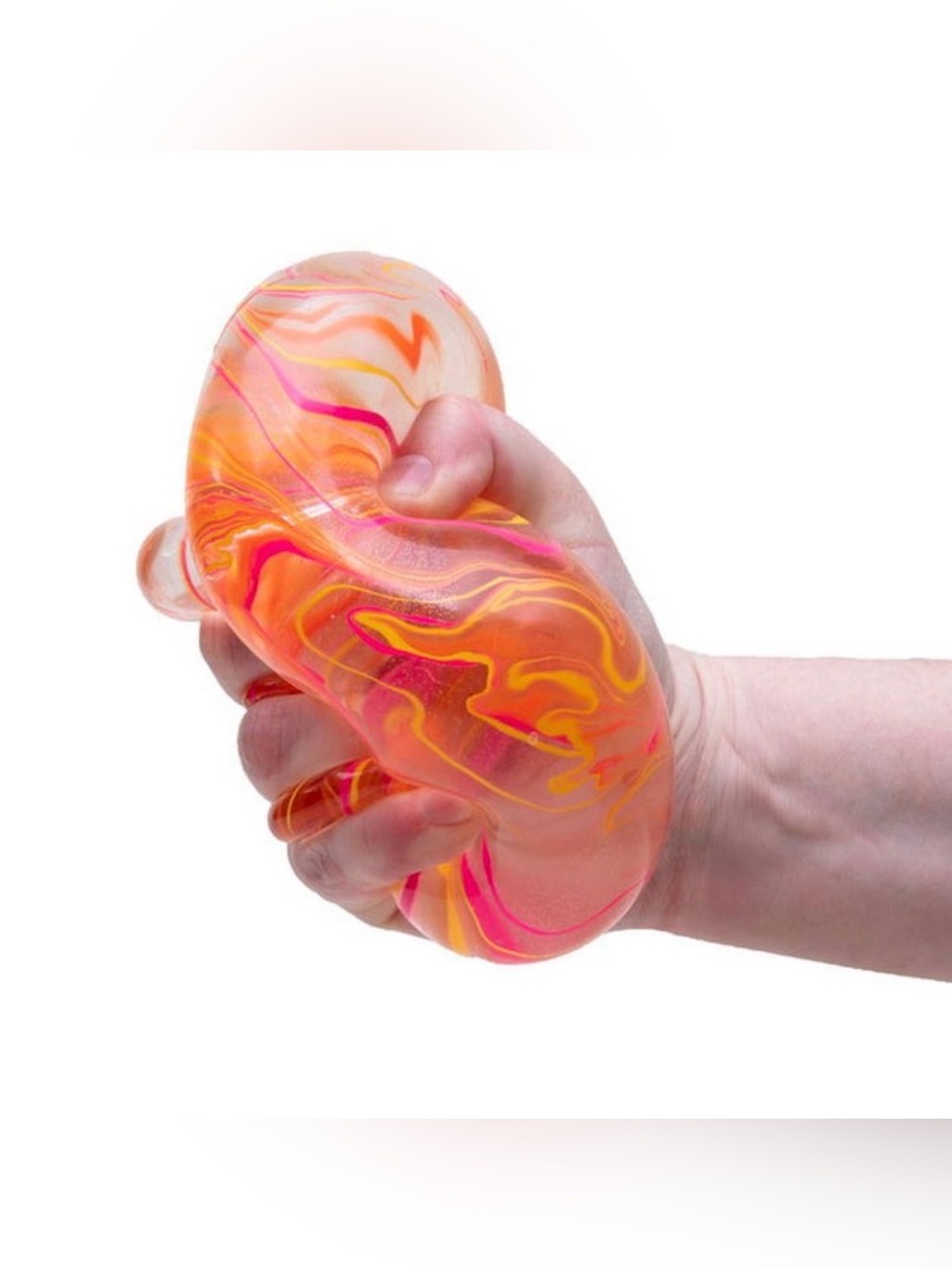 NeeDoh Nice Berg Swirl ORANGE Squishy Squeeze Fidget Toy New SHIPS TODAY! - Picture 4 of 7